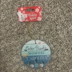 'In the Holiday Spirit' Outer Banks North Carolina Blue Ornament